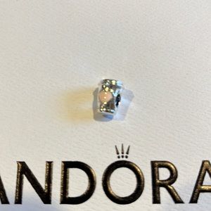 Pandora charm. Coffee cup. With light pink heart. New never been worn.